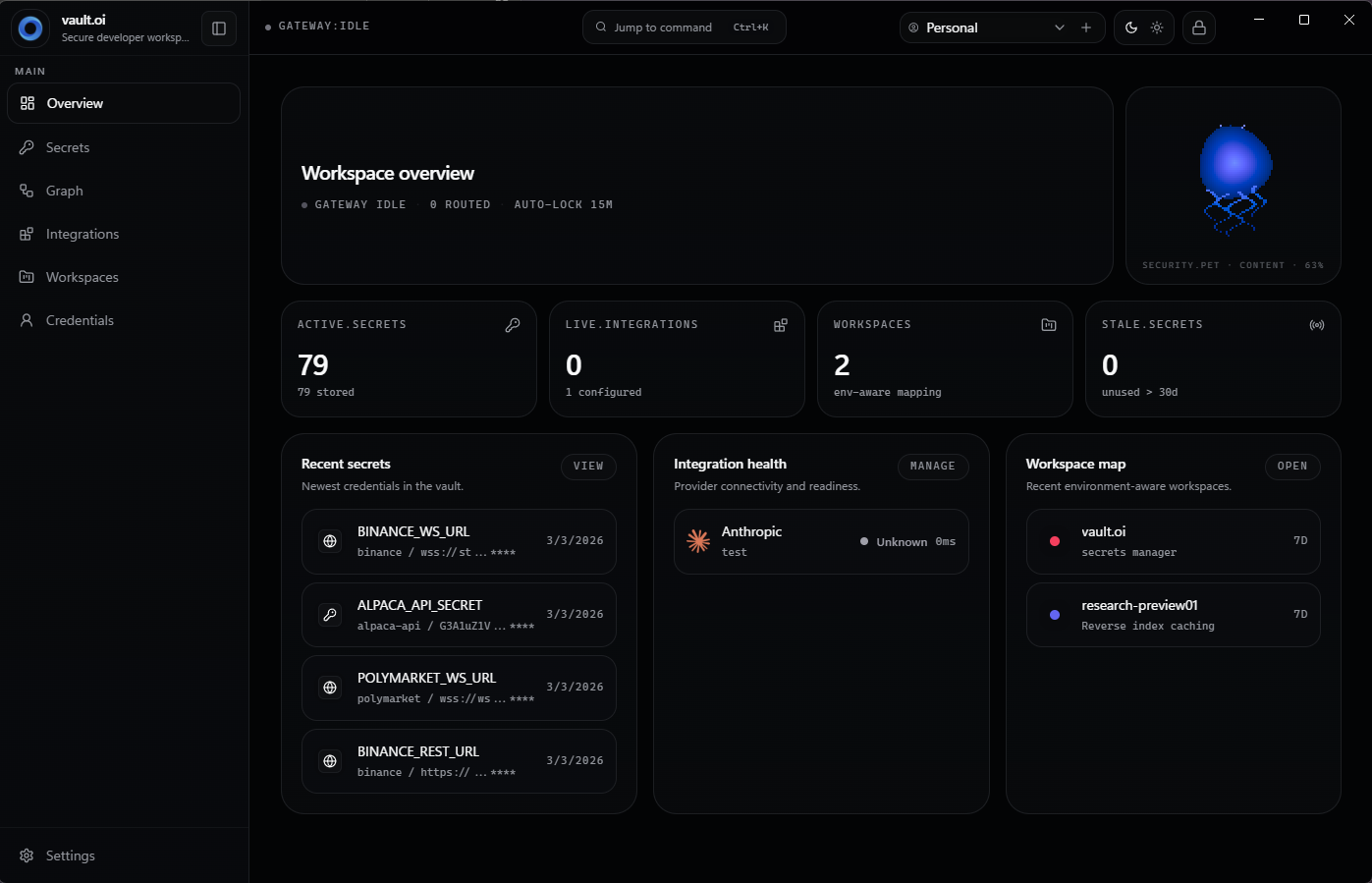 vault.oi screenshot